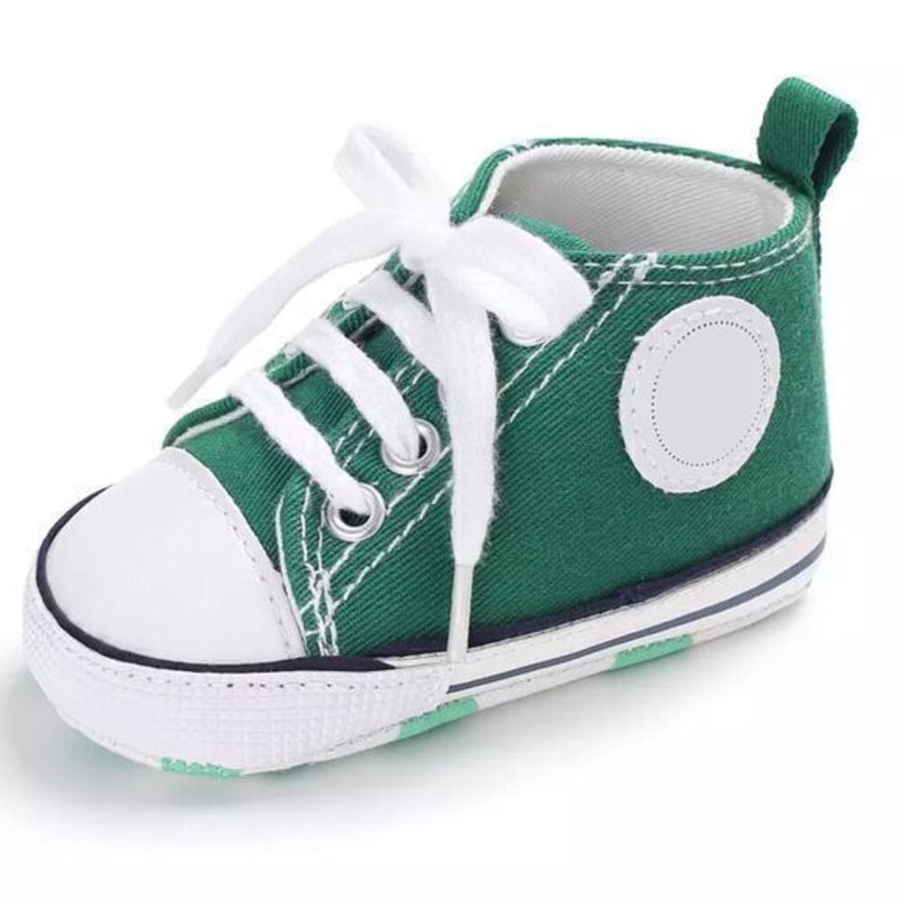 New: toddler canvas sneakers size 3, 13-18 months